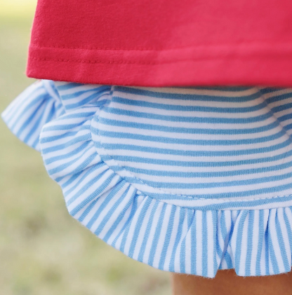 Spring Ball Ruffle Short Set Jellybean by Smock Candy