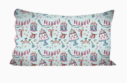 Scalloped Happy Birthday Pillowcase