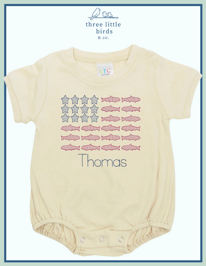 Boys Patriotic Short Sleeve T-Shirt Bubble
