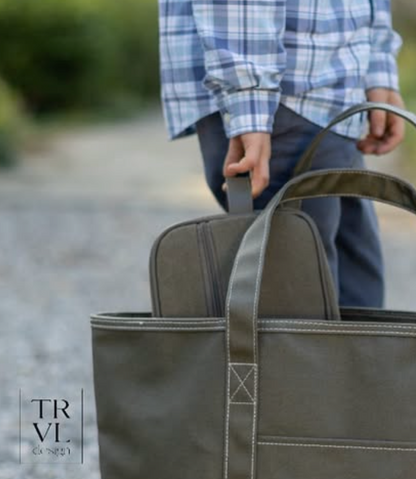 Men's Kit Case - Coated Canvas Toiletry Bag TRVL