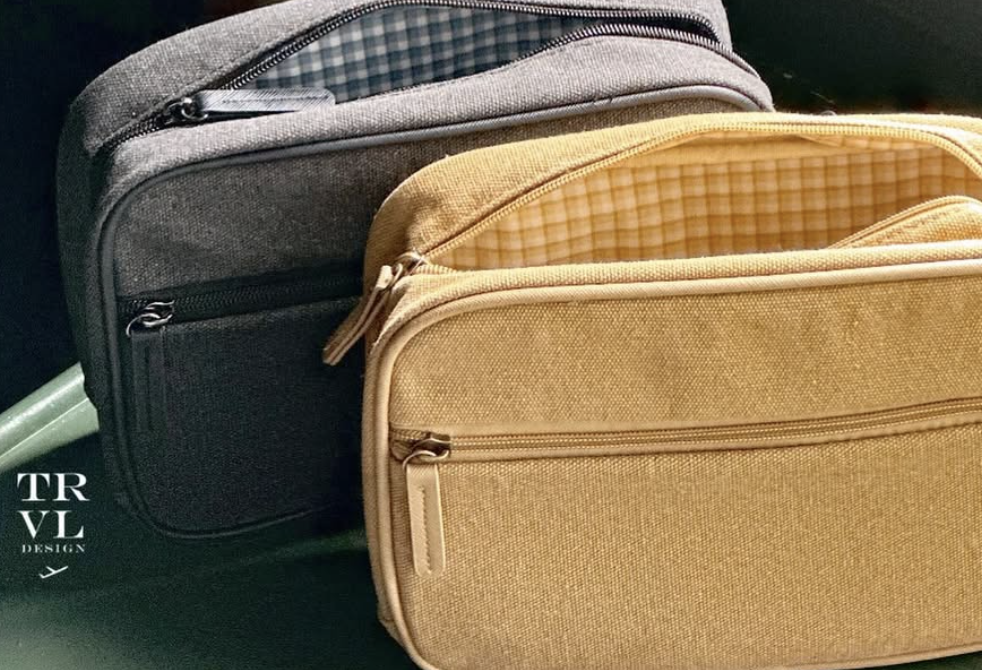 Men's Kit Case - Coated Canvas Toiletry Bag TRVL