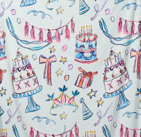 Scalloped Happy Birthday Pillowcase