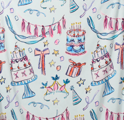 Scalloped Happy Birthday Pillowcase