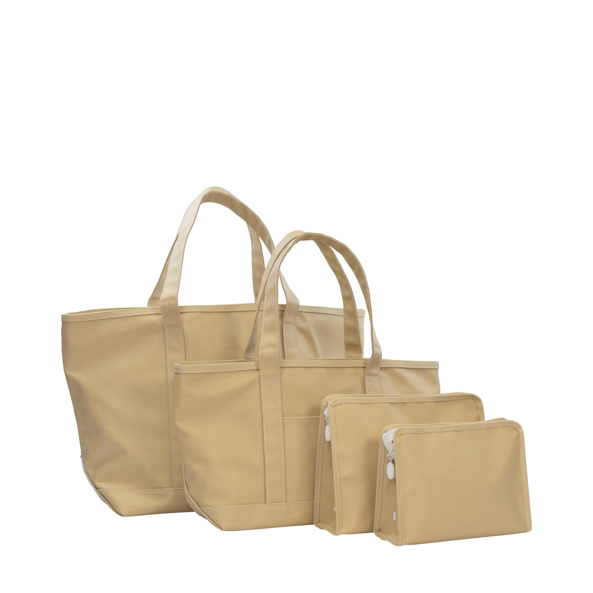 MAXI TOTE - COATED CANVAS Large KHAKI