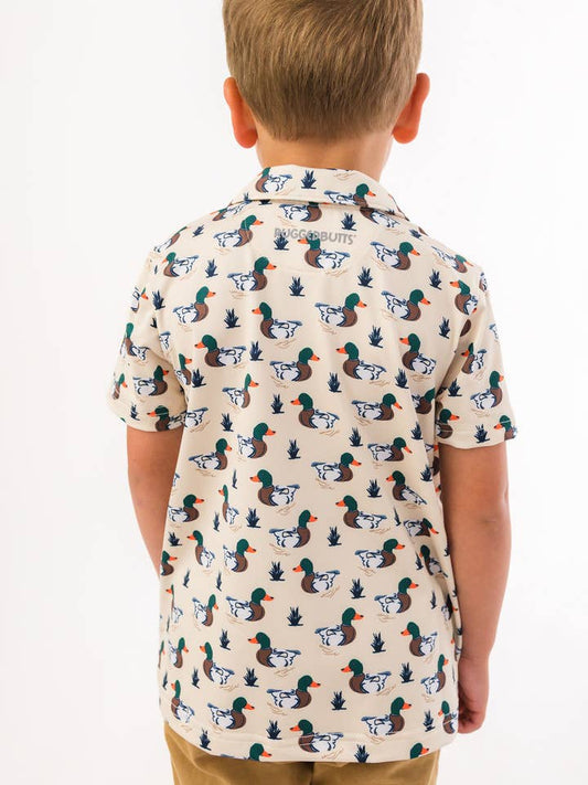 Wholesale Boys Mallard Marsh Duck Knit Short Sleeve Performance Polo