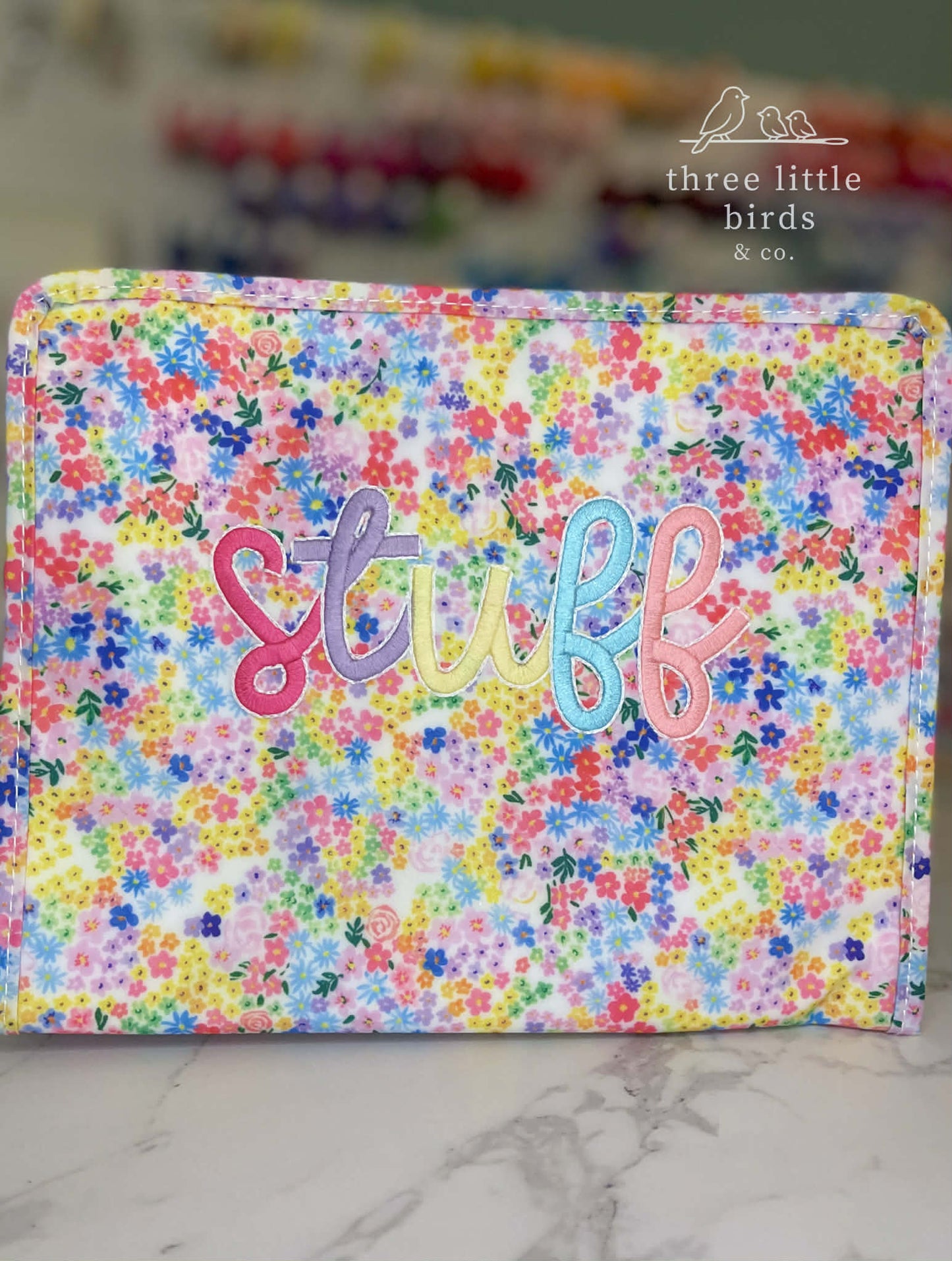 "Stuff" Meadow Floral Large TRVL Roadie