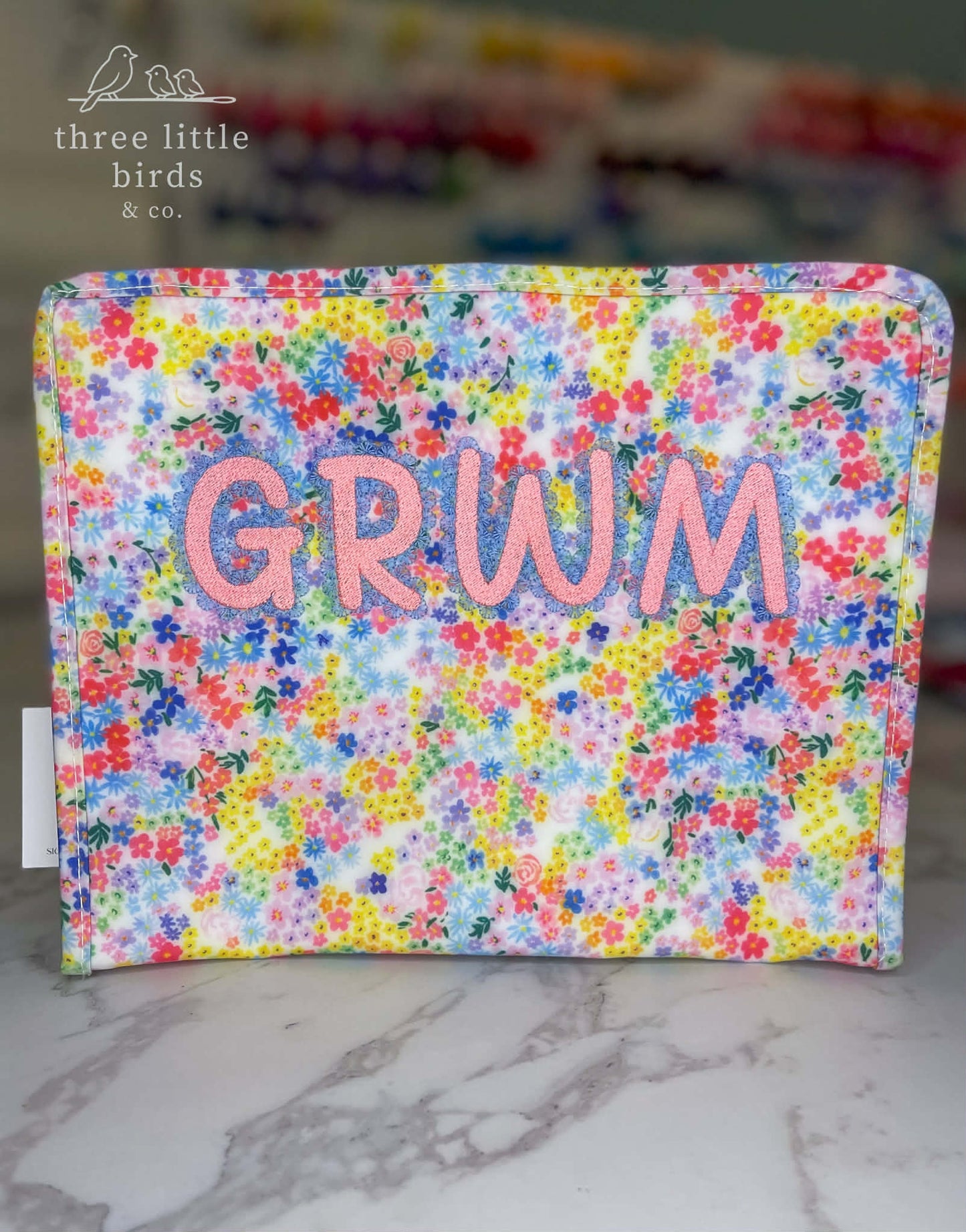 "GRWM" Meadow Floral Large TRVL Roadie
