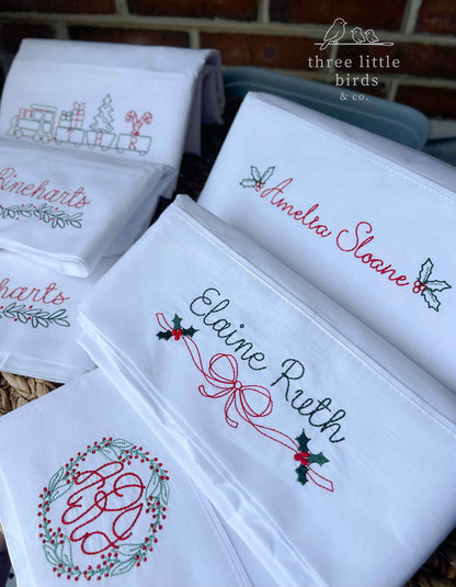 Christmas Memories Heirloom Pillowcase