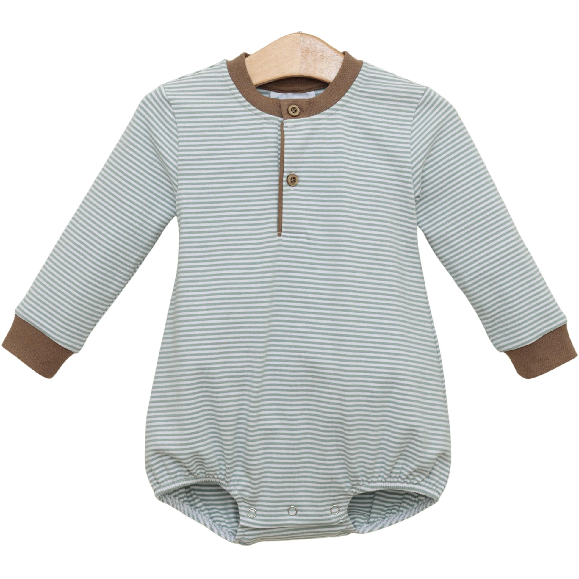 Nathan Bubble- Dusty Sage Stripe/Light Brown