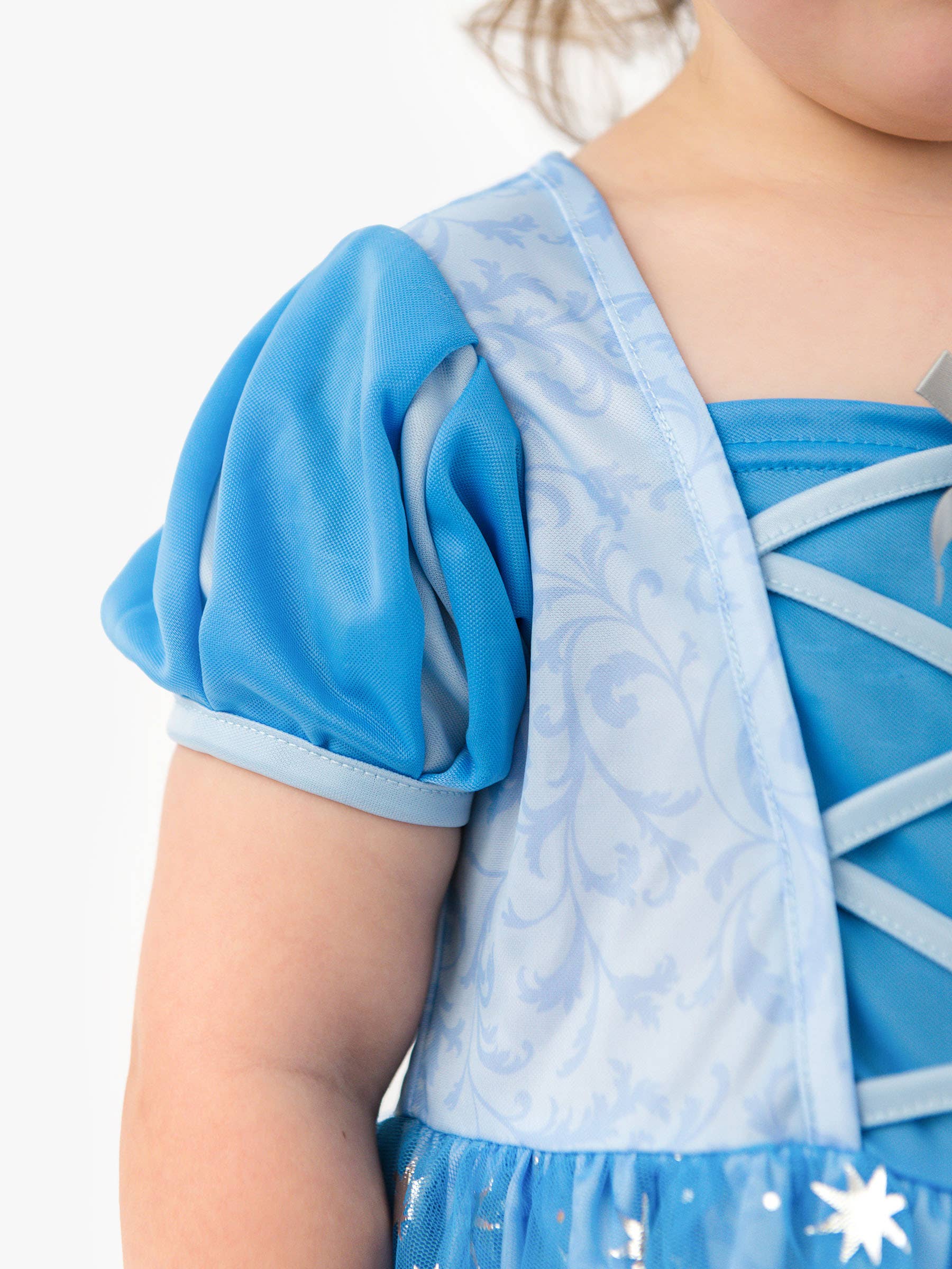 Wholesale SoftSnooze™ Girls Crystal Blue Princess Bow Dress-Up Nightgown