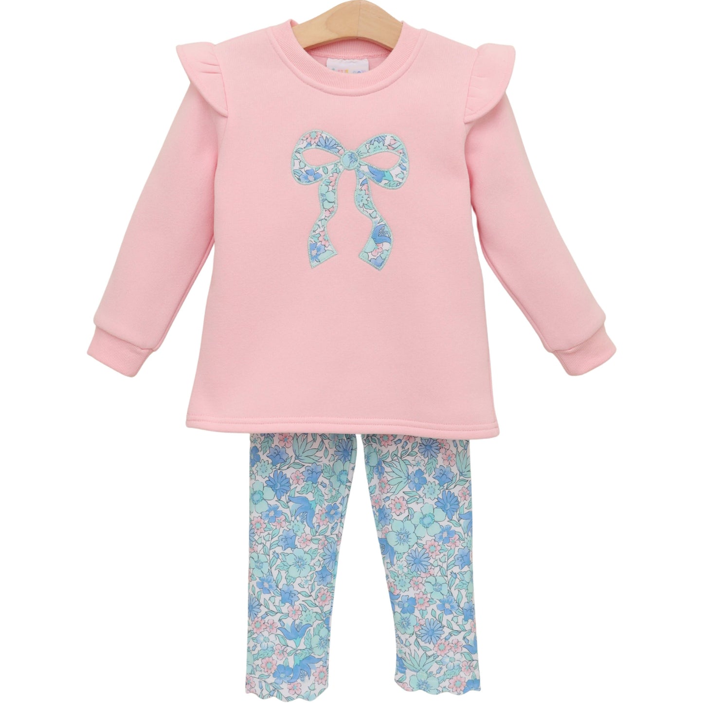 Painted Petals Ruffle Sweatshirt Set