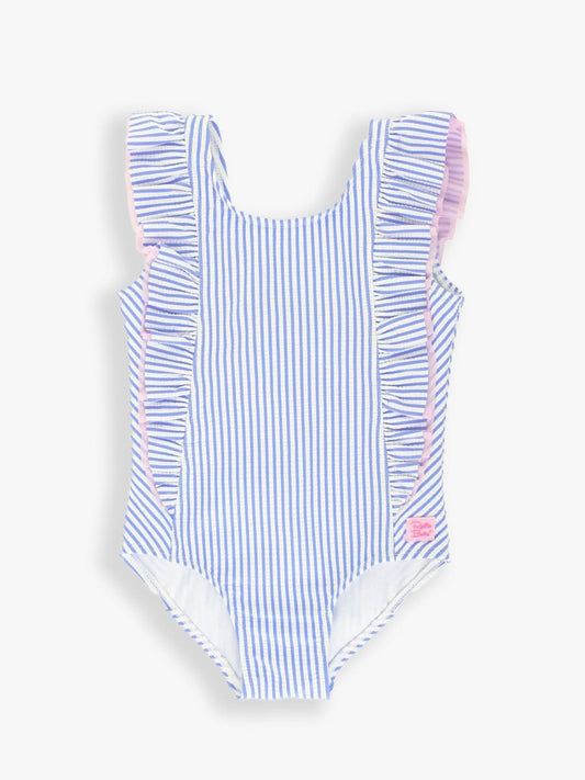 Seersucker Waterfall One Piece Rufflebutts